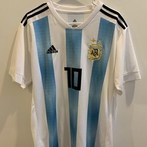 Lionel Messi Argentina World Cup Jersey